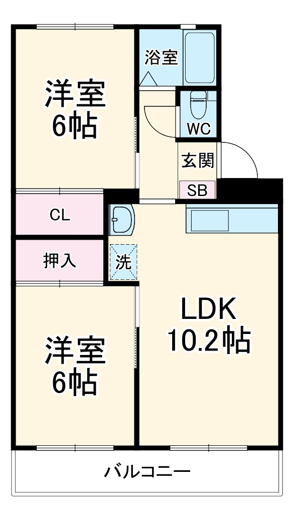 マンション大丸の間取り