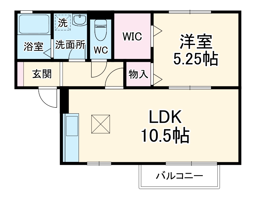 セジュール名和の間取り