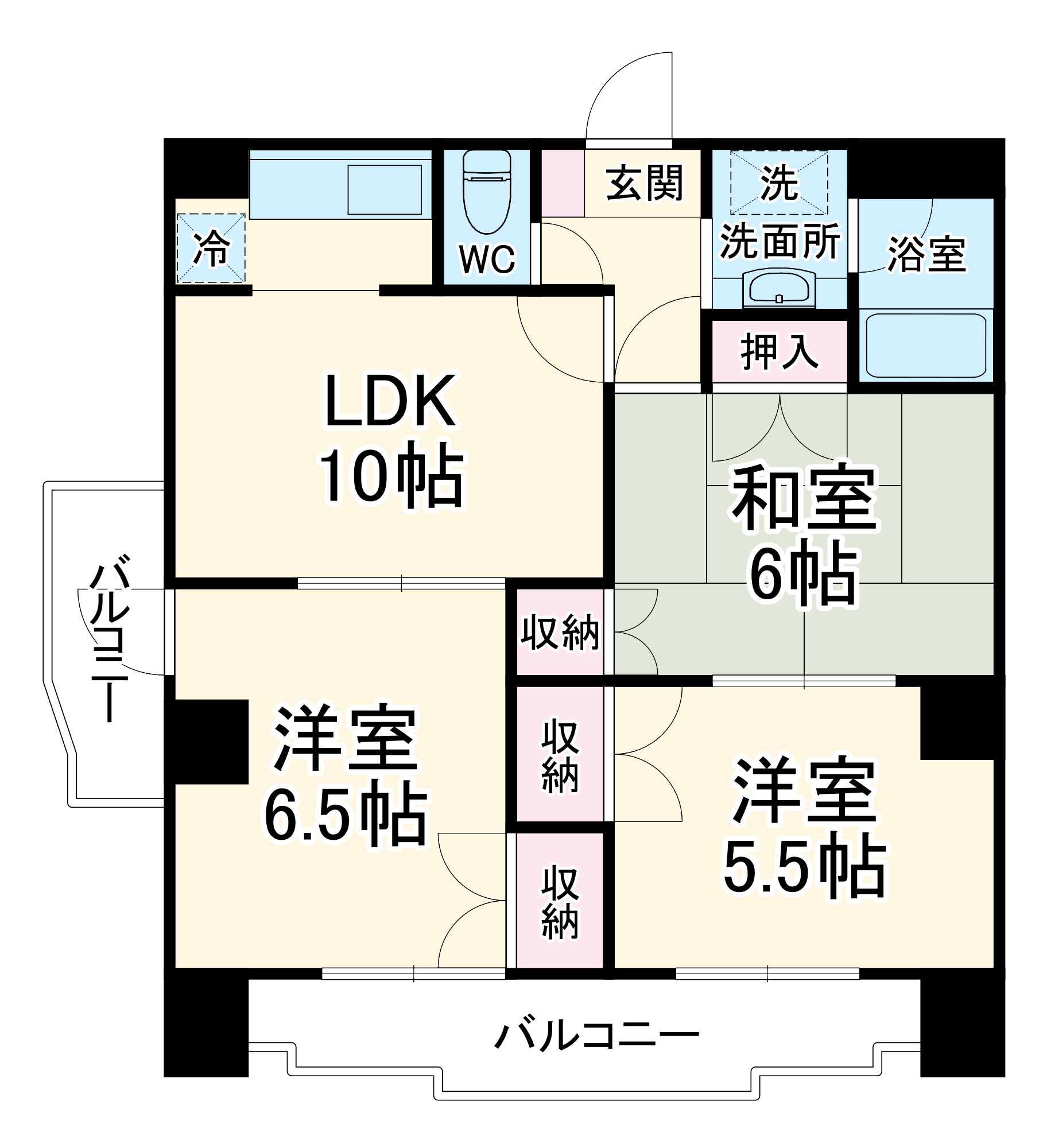 イーストガーデンポプラ館の間取り