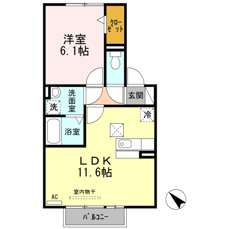 モンマルトル水広下の間取り