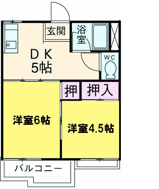 コーポニュータウンⅡの間取り
