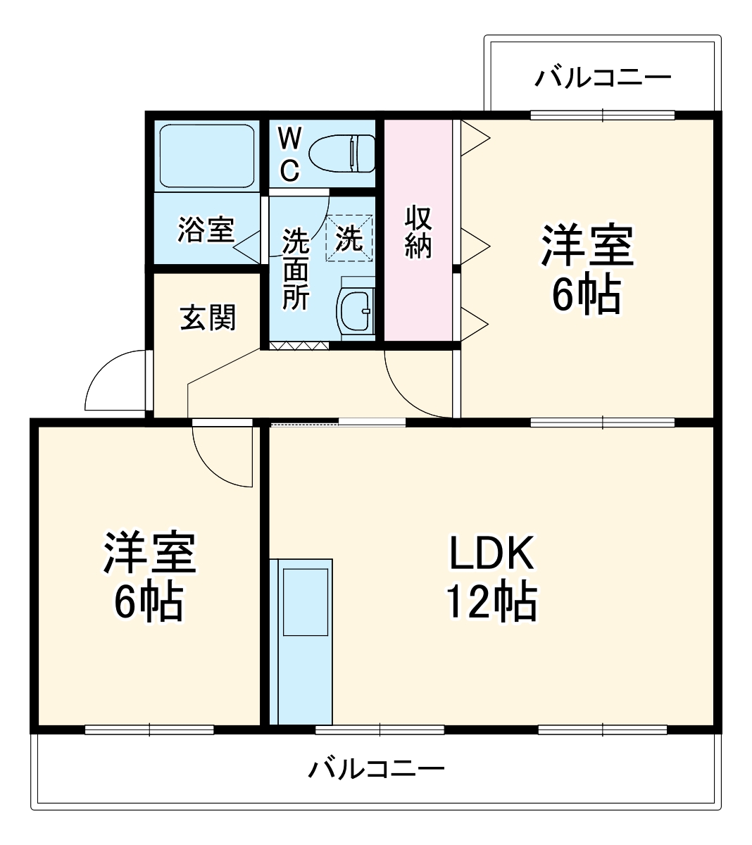 エステート半田山の間取り