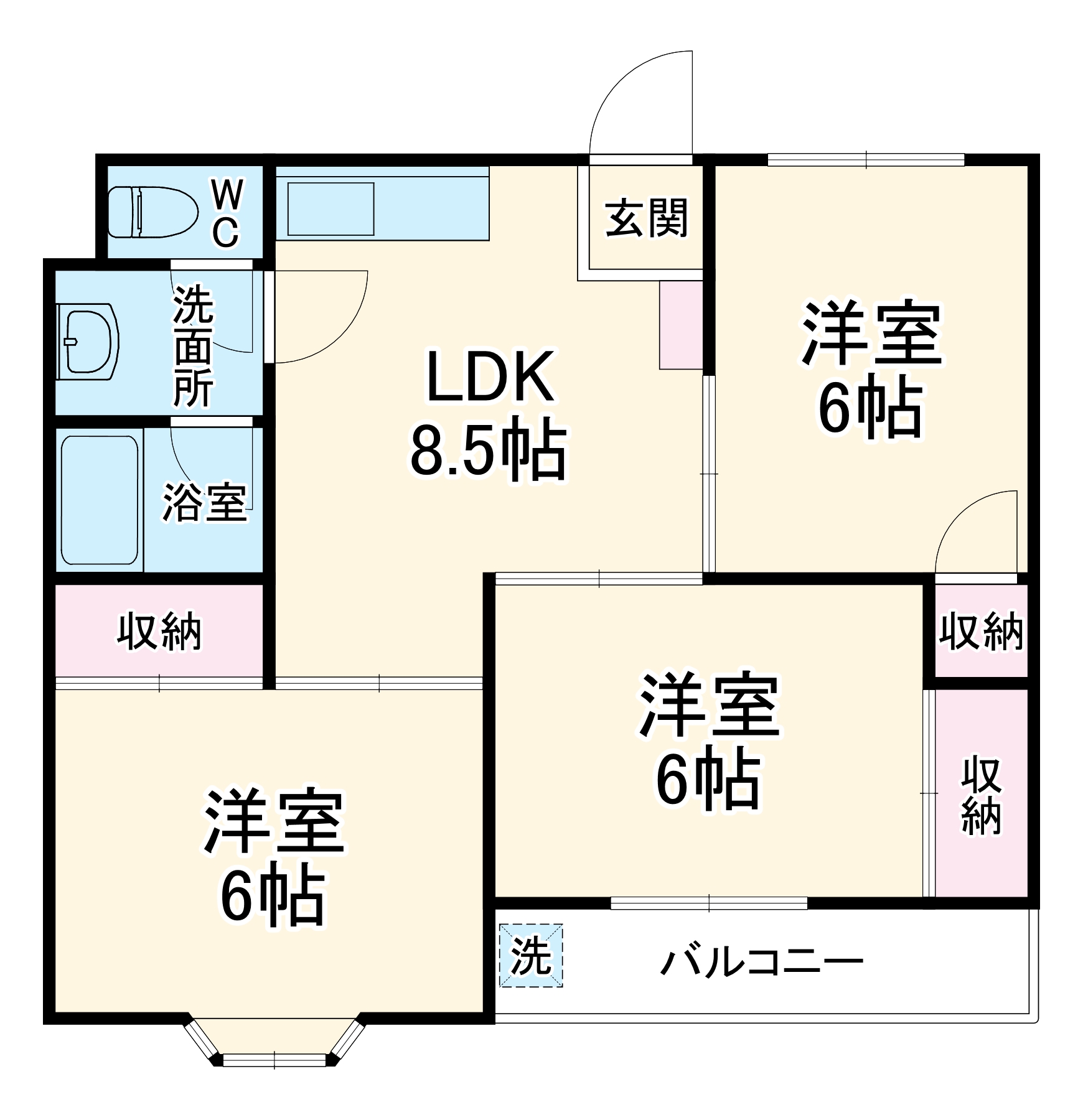 コトーあかみの間取り