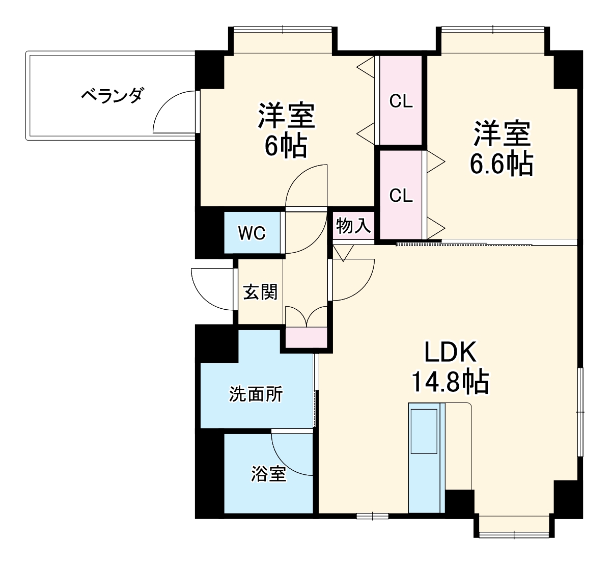 ルミエール苗代の間取り