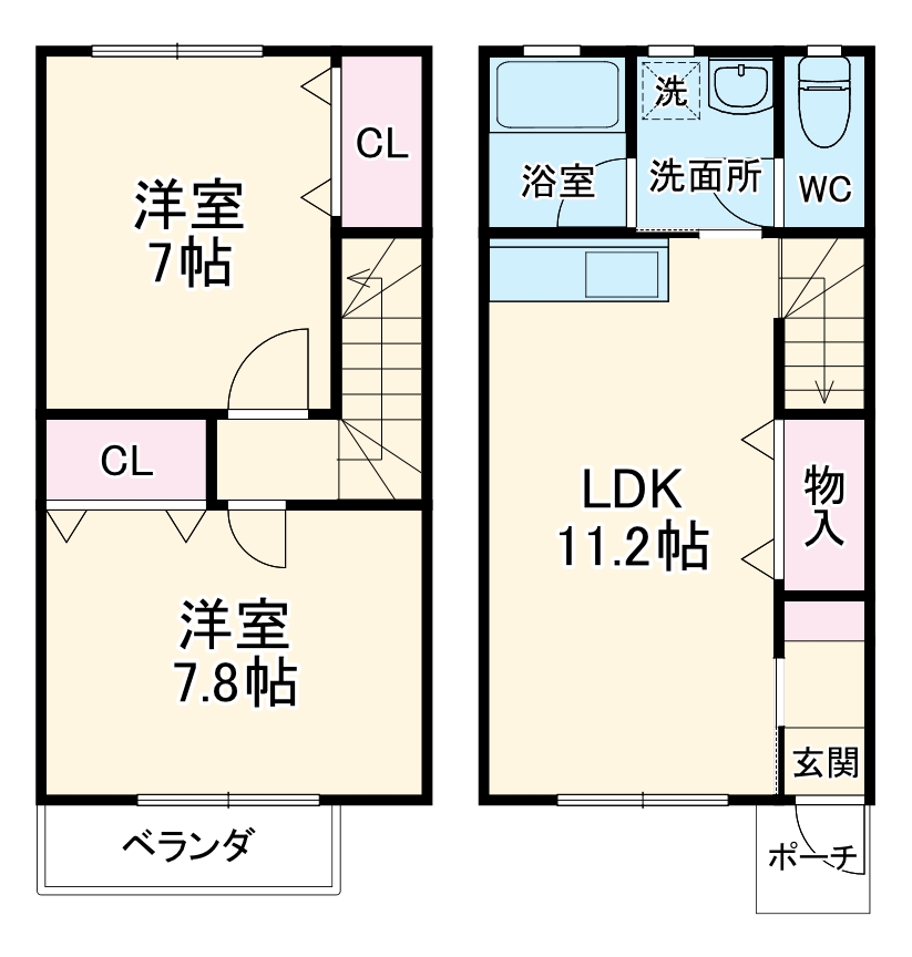 プレール菊住の間取り