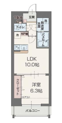 アヴェニュー高島の間取り
