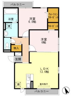 デュオ砂口の間取り
