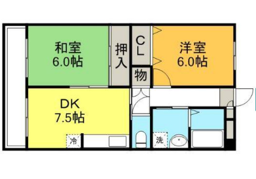 南八幡ガーデンビレッジの間取り