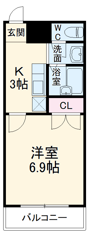 アンプルールフェールシャルマンの間取り
