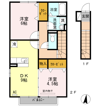 PINEどうとくの間取り
