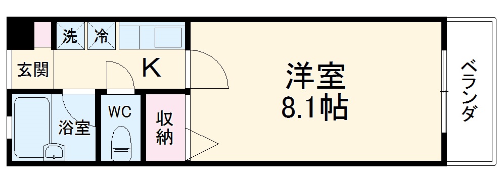 南八幡ハイツの間取り