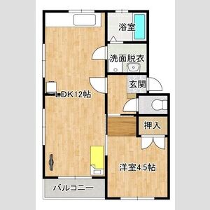コーポ城之崎の間取り
