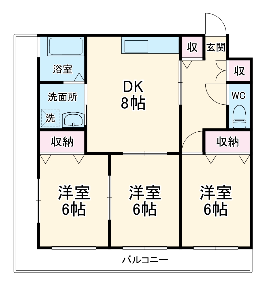 ロイヤルヒルズ561の間取り