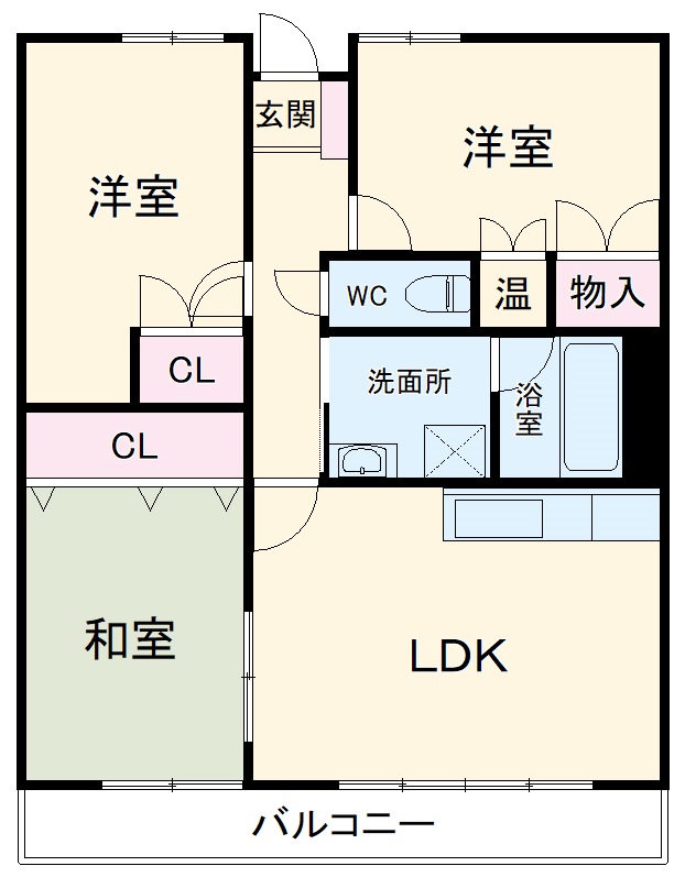 コーポしろかねの間取り