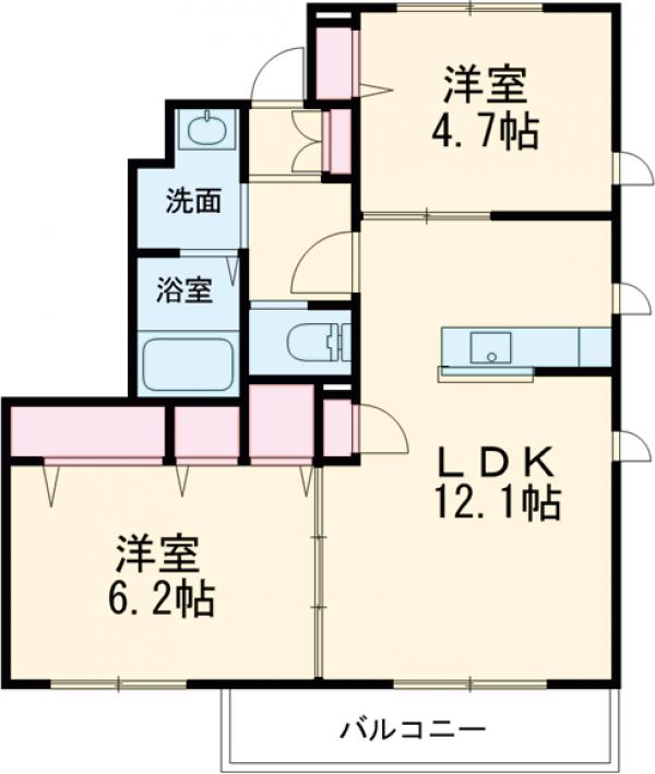 ブランエールFの間取り