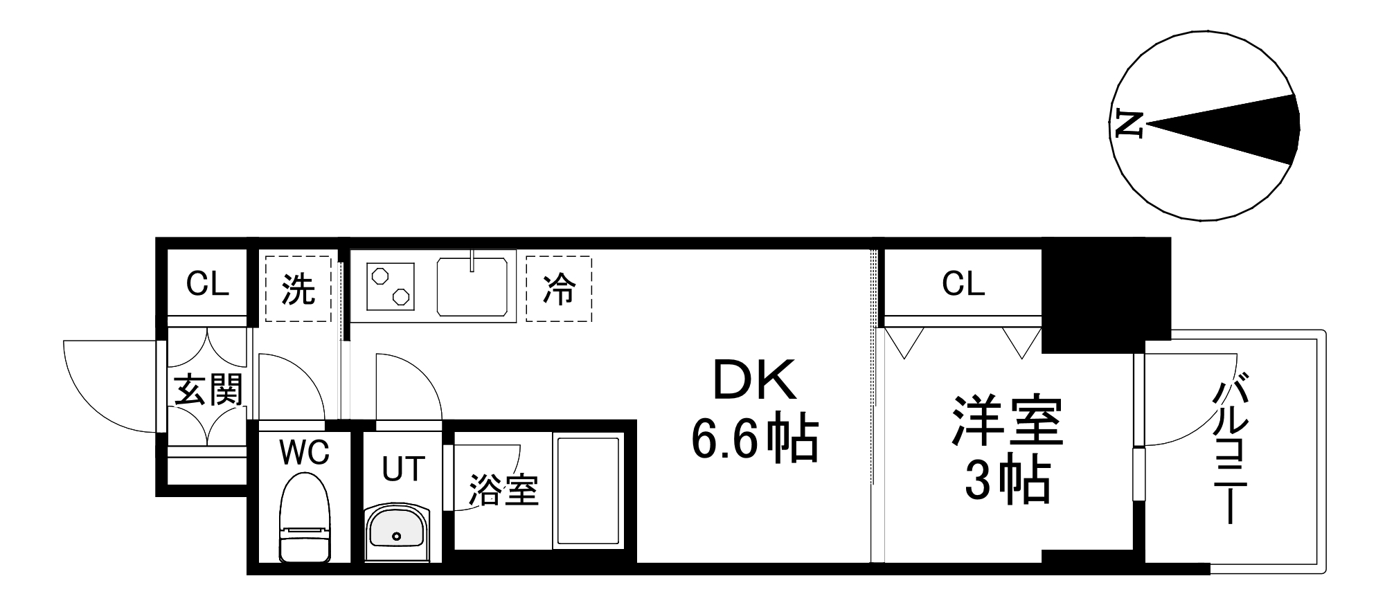 Dimus北浜の間取り