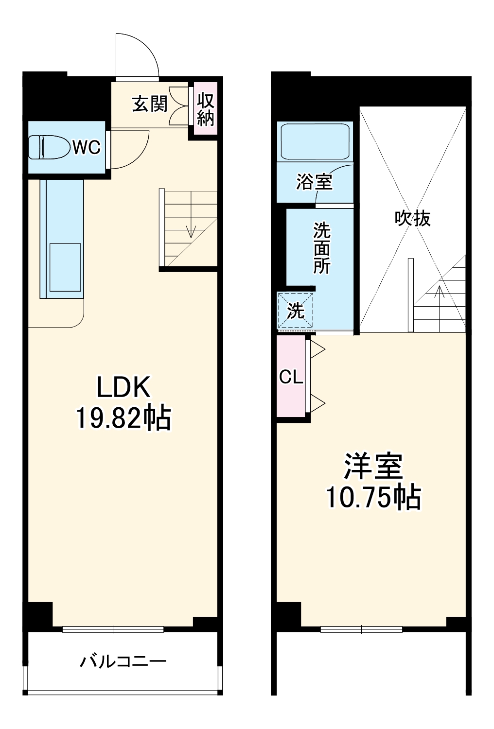 レジディア東桜Ⅱの間取り