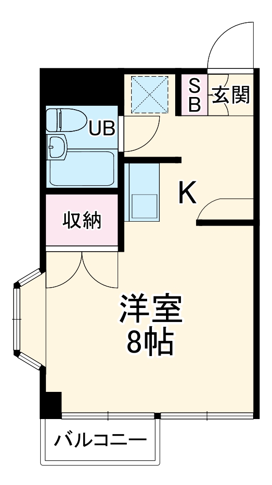 久保町の完工年月(1994年3月)築の賃貸マンションの間取り