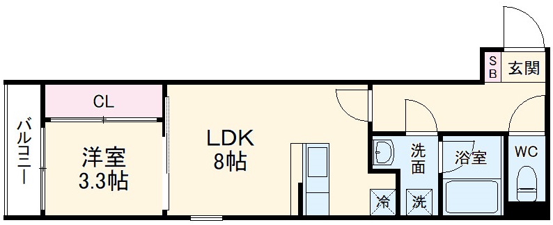 ベネフィス高畑の間取り