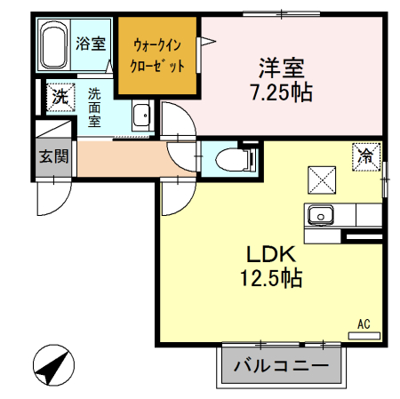 セントラルハイツEの間取り