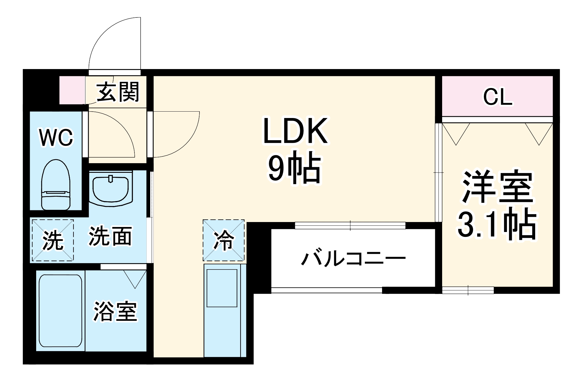 CRASTINE大杉の間取り