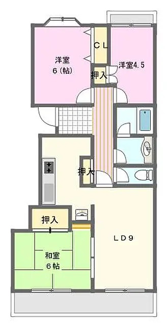 ハイタウン初生の間取り