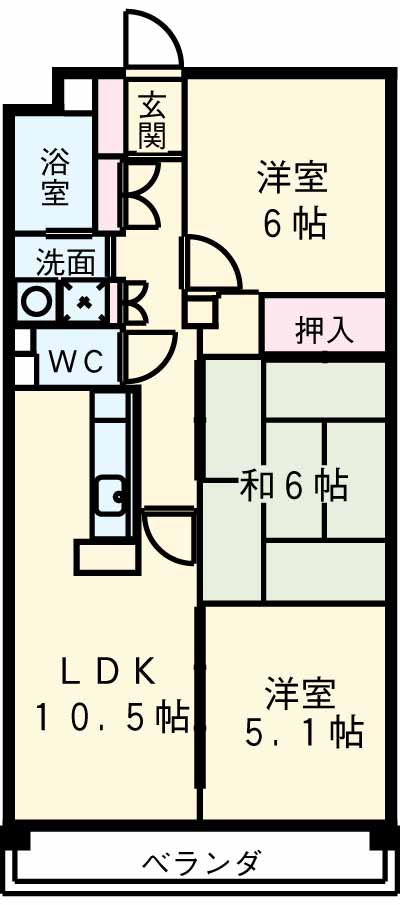 サーナ野並の間取り