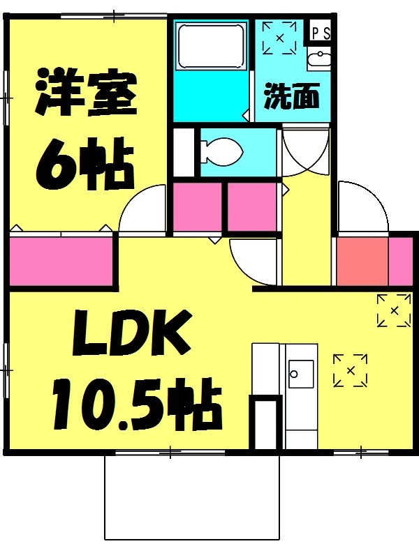 エミール・オガワ Bの間取り