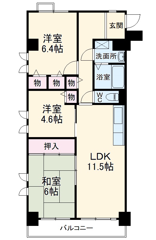 クレードル桂川の間取り