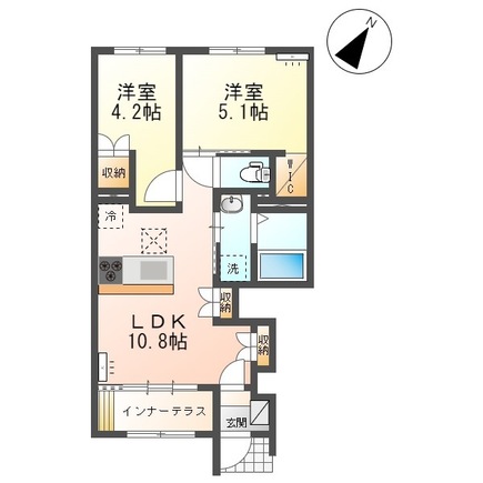 テラッツァ パラディーゾの間取り