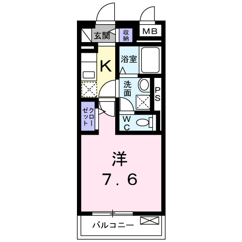 グラン　ソレーユ・04060号室の間取り