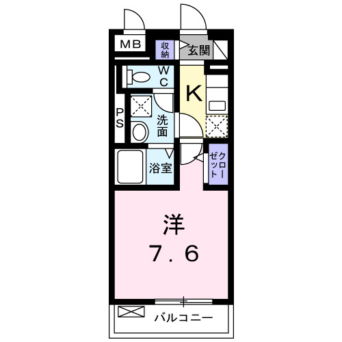 グラン　ソレーユ・05050号室の間取り