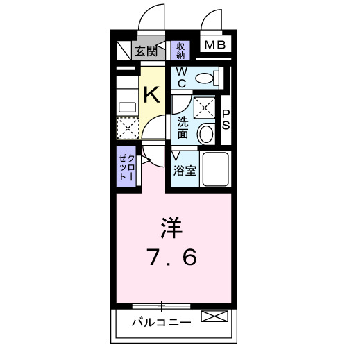 グラン　ソレーユ・05060号室の間取り