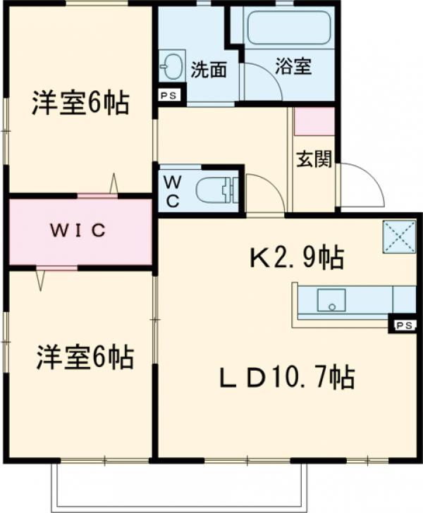 アルバートDの間取り