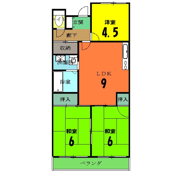 マンションAbeliaの間取り