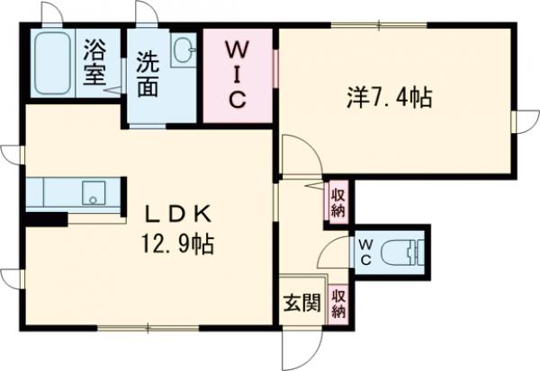 ボナールAの間取り