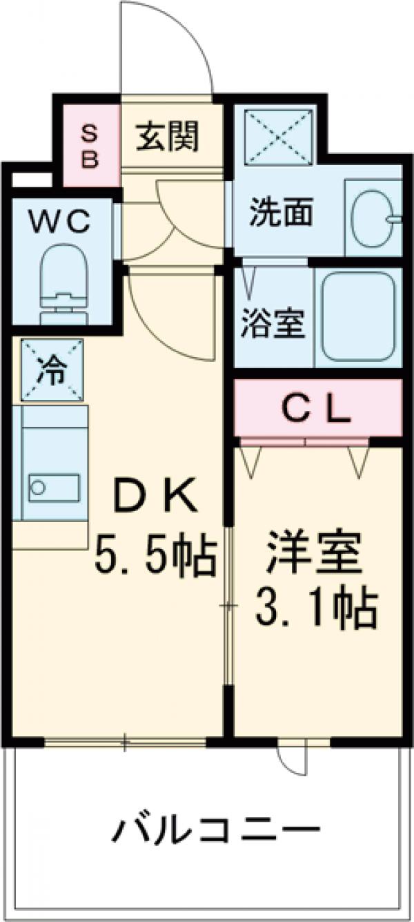 Live Casa県庁前の間取り