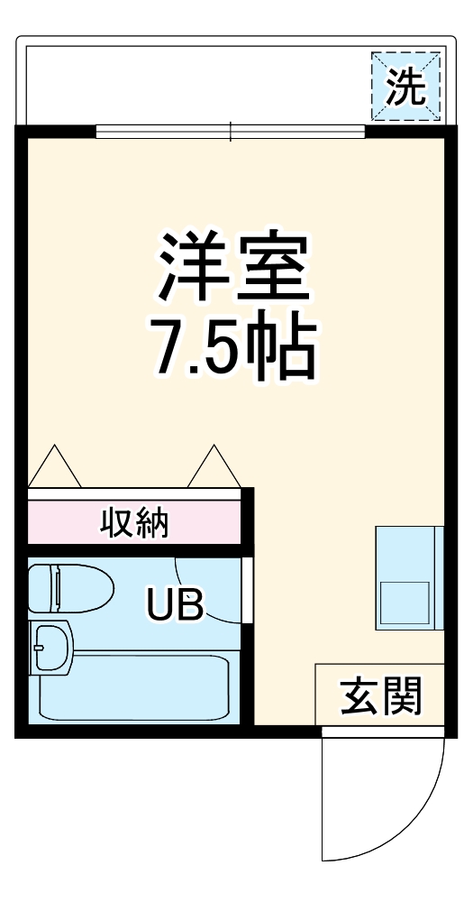 メゾン・ド・ブラン東海大学前Aの間取り