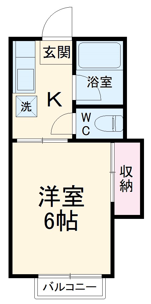 南矢名の完工年月(1983年11月)築の賃貸アパートの間取り