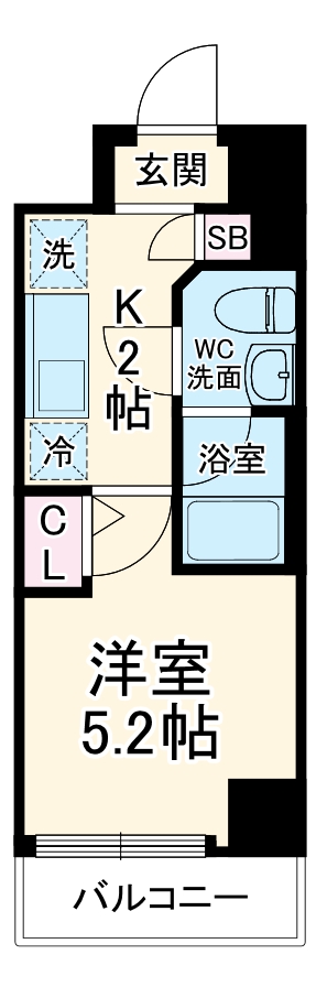 クラリッサ新綱島の間取り