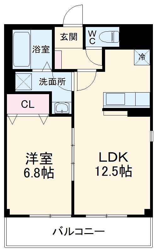 アンプルールフェール梶ヶ谷の間取り