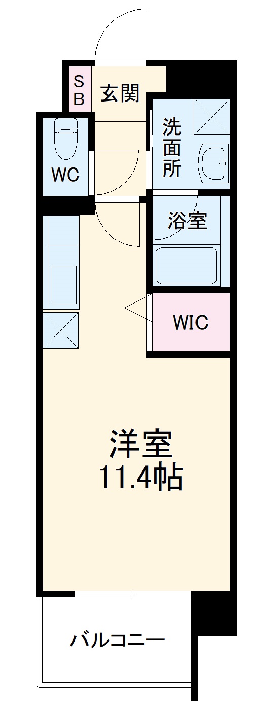 カーサ天神の間取り