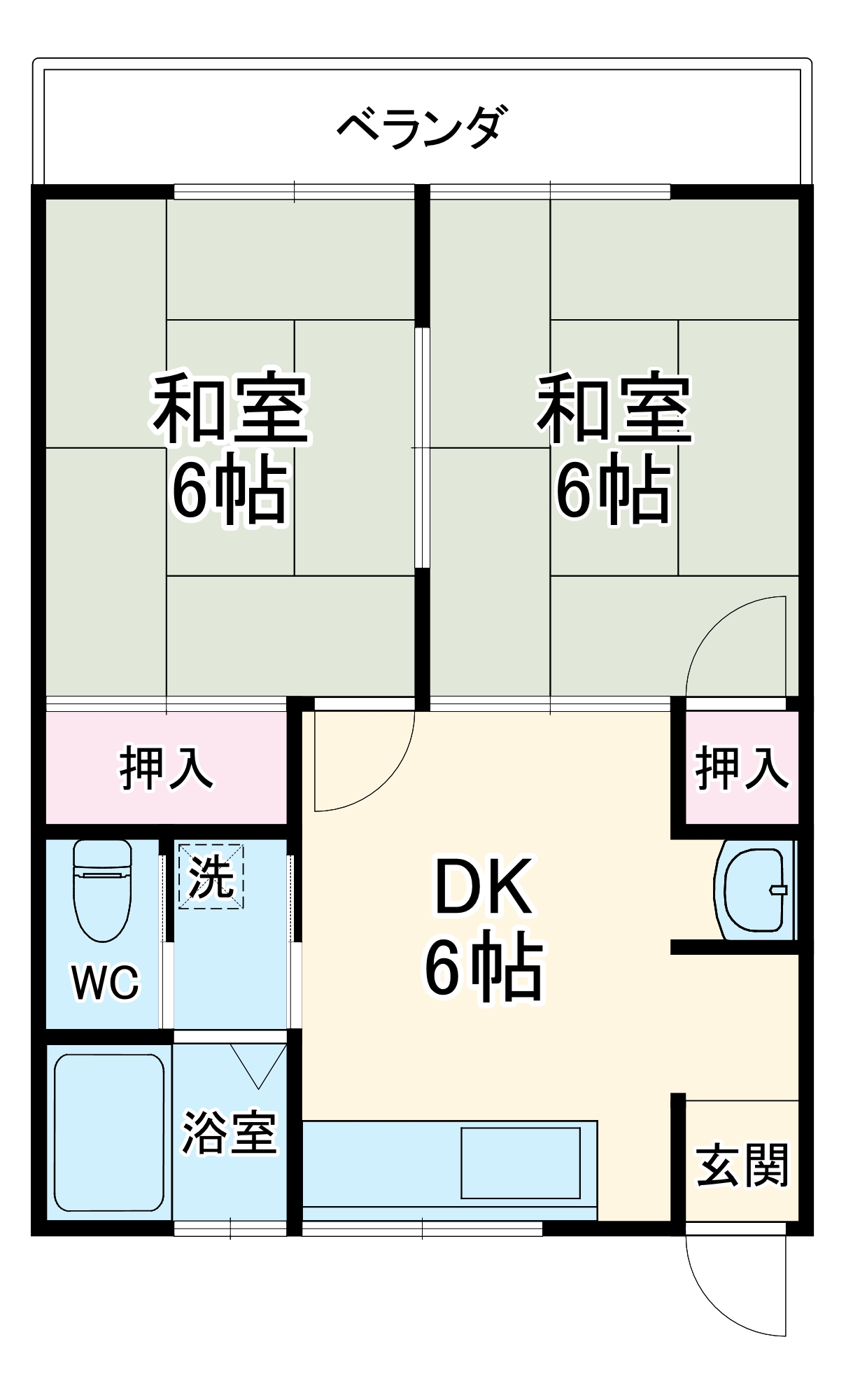エレガンス堀山下の間取り