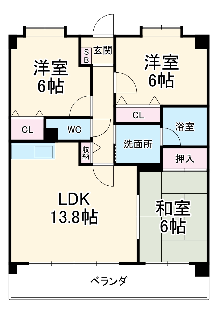 グリーンヒルズ神ノ倉の間取り
