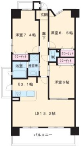 プロシード新瑞橋の間取り