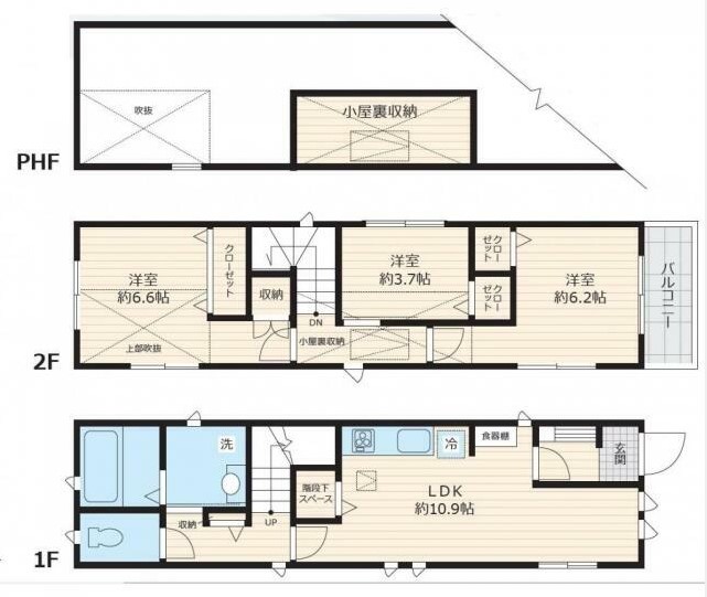 赤堤3丁目戸建の間取り