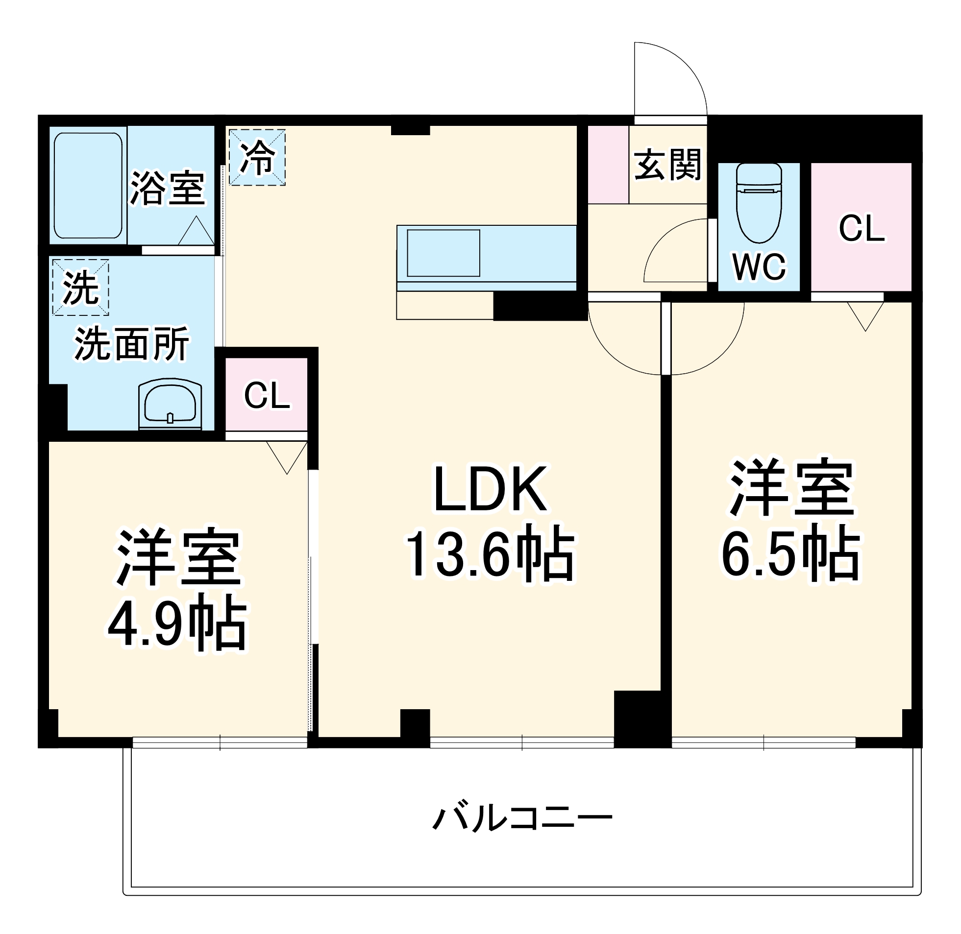 クレリアス若葉の間取り