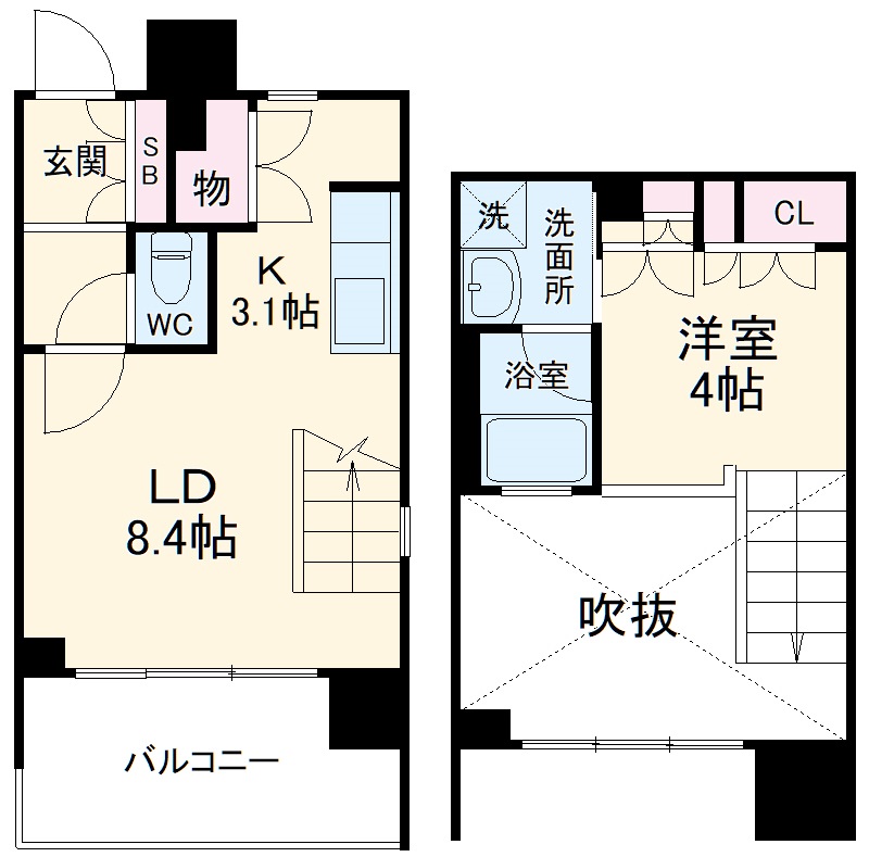 イクシア高津の間取り