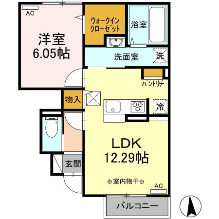 ローズAの間取り