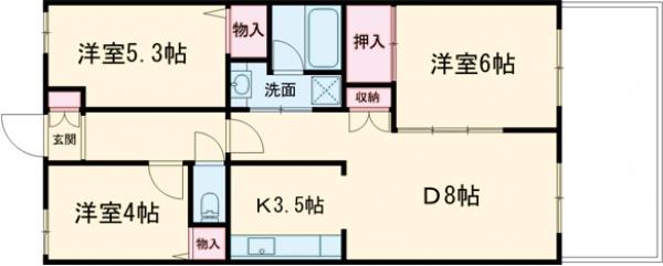 パークサイドテラス千人町の間取り